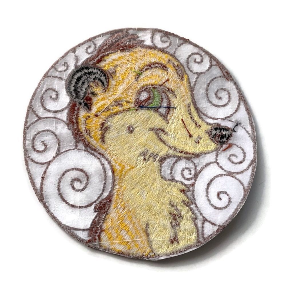 Meerkat Large Embroidered Patch - Picture 3 of 3